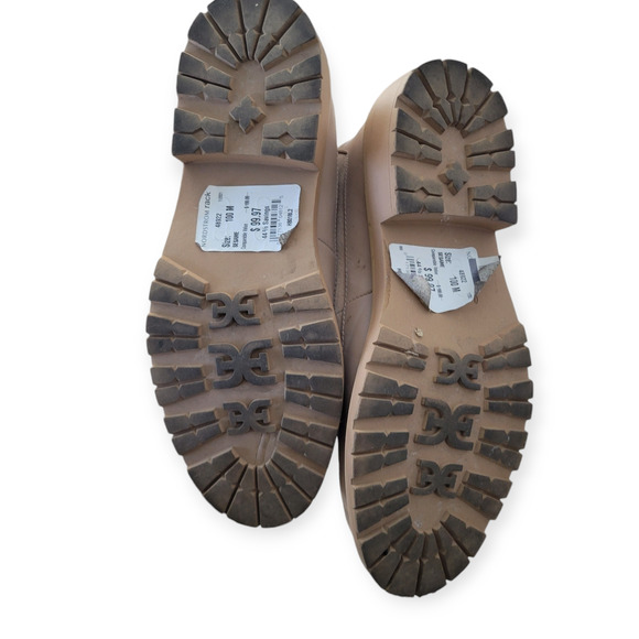 Sam Edelman Leone Lug Sole Chelsea Boot Sesame Tan Zip Up Boots Women Sz 10 M - Picture 8 of 13